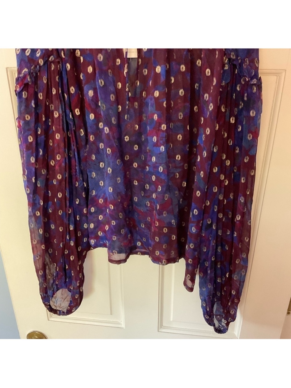 Cleobella Dara Top Purple Blue
Confetti Print Blouse Size XL - Picture 8 of 12